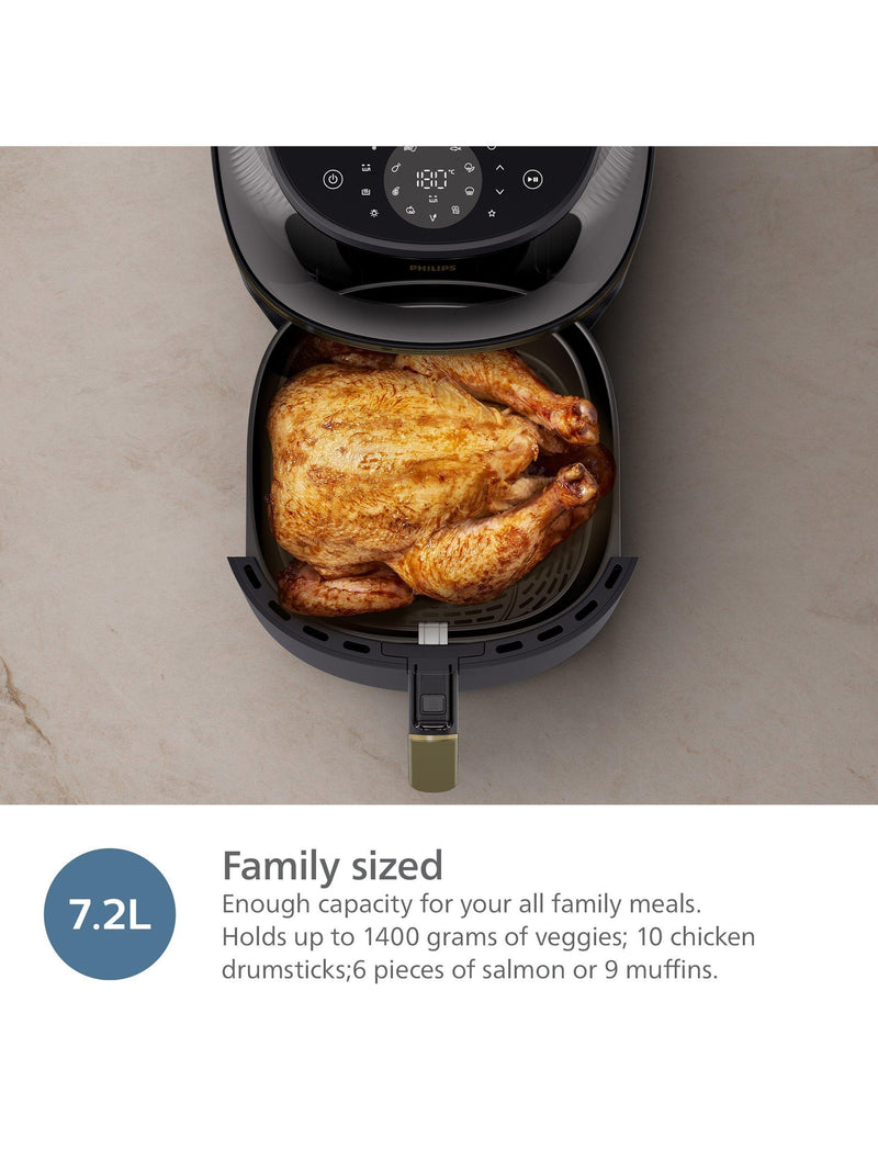 Philips 3000 Series Air Fryer 7.2L Black, UK version