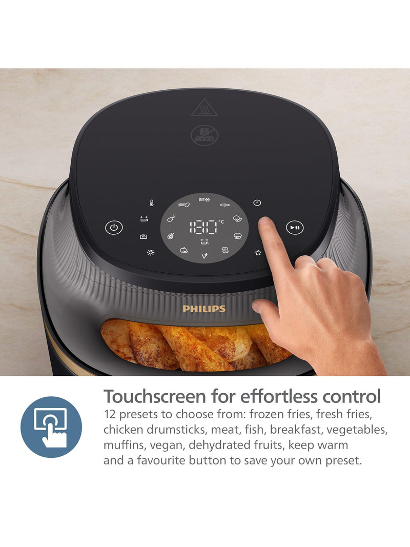 Philips 3000 Series Air Fryer 7.2L Black, UK version