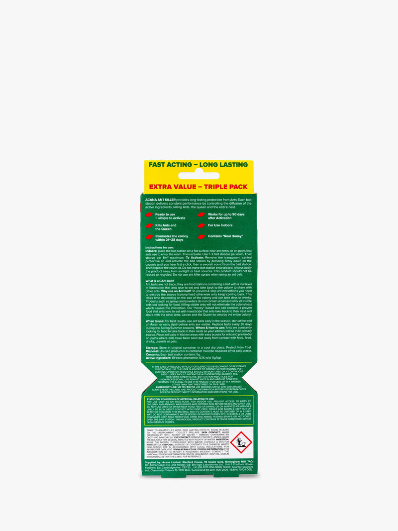 Acana ant killer bait stations pack of 3 - British product
