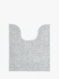 John Lewis Recycled Polyester Quick Dry Bobble Pedestal Mat, Silver Grey