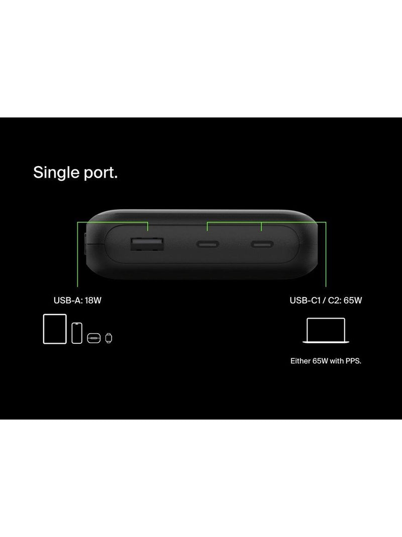 Belkin BoostCharge 20K laptop power bank black - British product