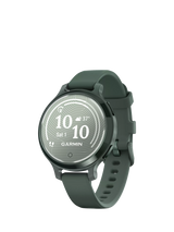 John Lewis Garmin Lily 2 Active Smart Fitness Watch with Silicone Band, Jasper Green- Buy online at McGrocer