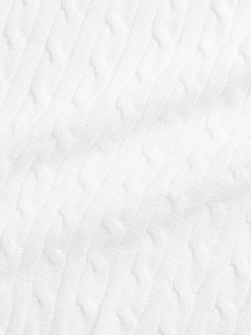 Polo Ralph Lauren baby cable blanket white (British brand)