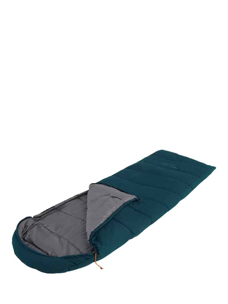 Easy Camp Raven sleeping bag 2-3 season petrol blue (British brand)