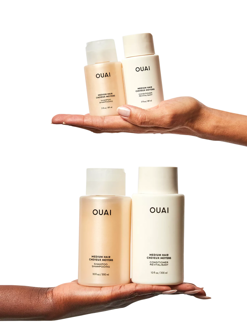 OUAI medium hair conditioner travel size 89ml, imported from the UK