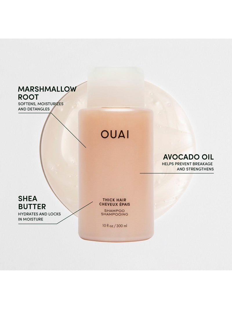 OUAI thick hair shampoo travel size 89ml, imported from the UK