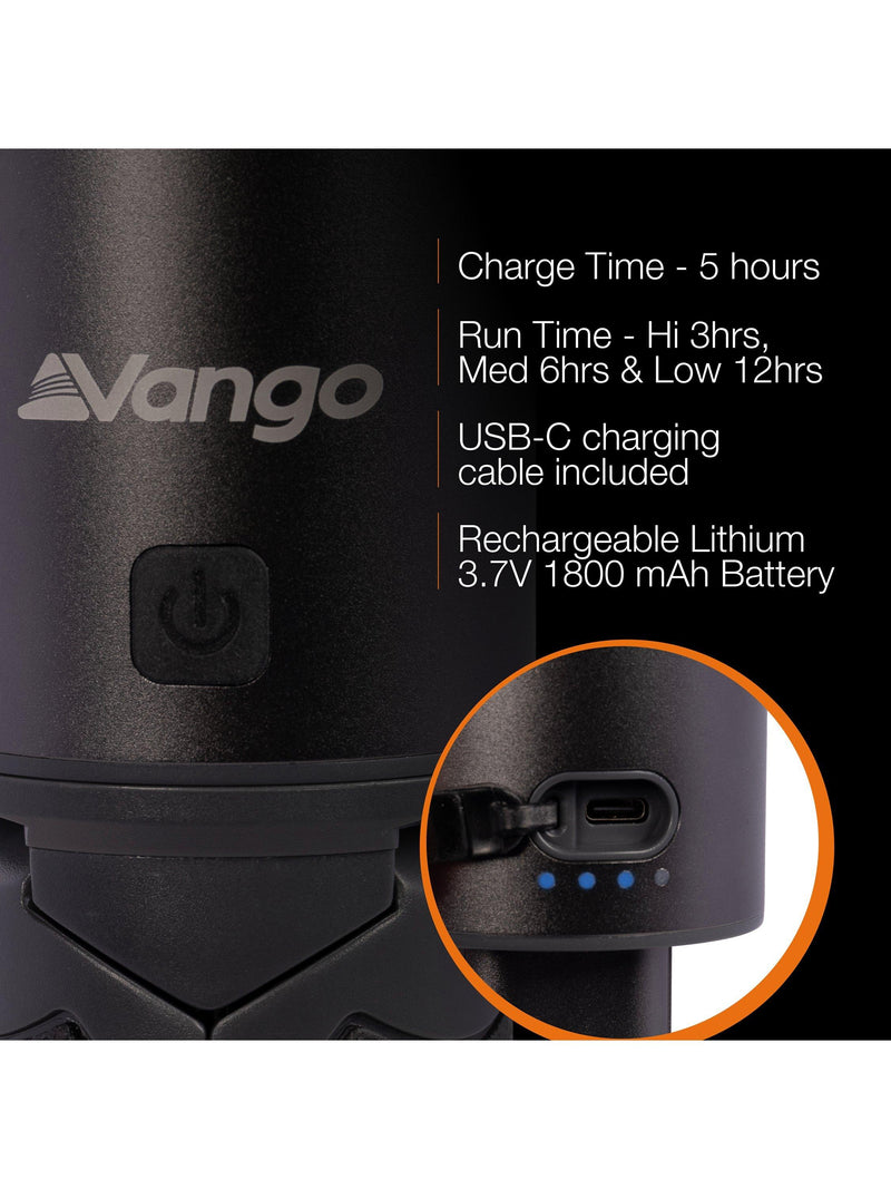 Vango Comet Rechargeable Light camping lantern - British product