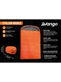 Vango Stellar Double sleeping bag, imported from the UK