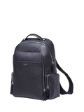 Aspinal of London leather backpack in navy (British brand)