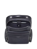 Aspinal of London leather backpack in navy (British brand)
