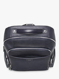 Aspinal of London leather backpack in navy (British brand)