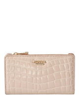 John Lewis Aspinal of London Mayfair Faux Patent Croc Leather Coin & Card Bifold Purse- Buy online at McGrocer