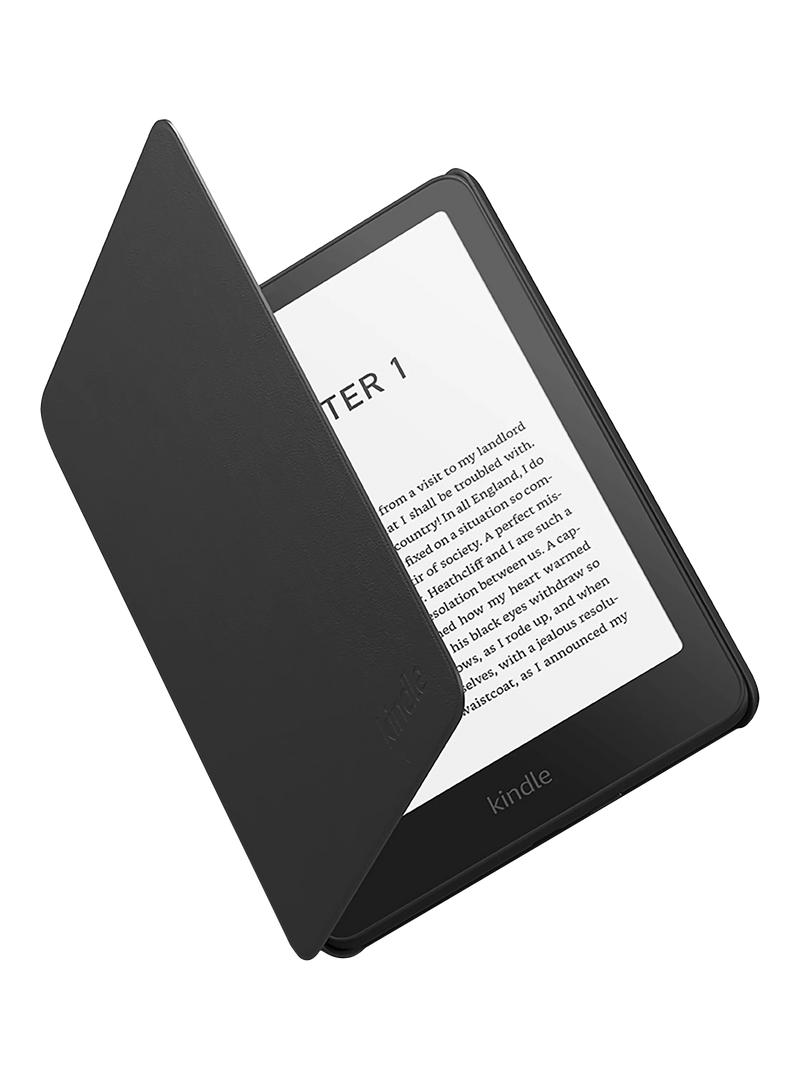 Amazon plant-based leather Kindle Paperwhite case black, imported from the UK