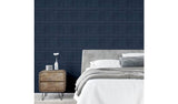 Arthouse Washed Panel Navy decorative wallpaper roll - British product