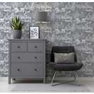 Arthouse Meadow Hare Navy Wallpaper 53cm x 1005m roll - British product