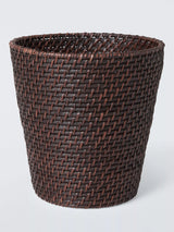 John Lewis John Lewis Slim Rattan Wastepaper Basket, Cocoa- Buy online at McGrocer