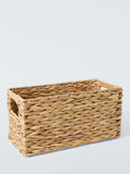 John Lewis natural bulrush storage basket with handle, small size, UK version