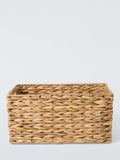 John Lewis natural bulrush storage basket with handle, small size, UK version