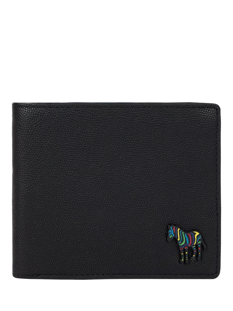 Paul Smith black zebra leather wallet - British product