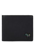 Paul Smith black zebra leather wallet - British product