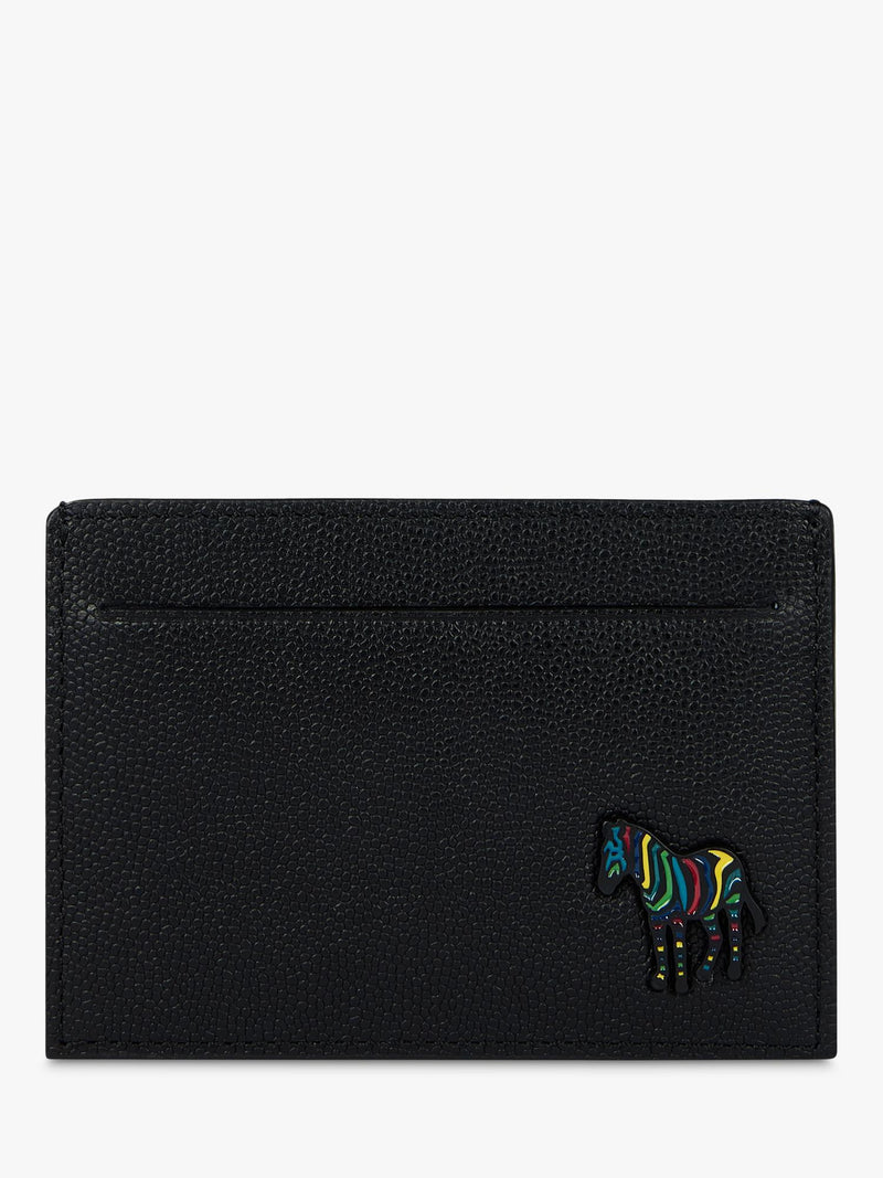 Paul Smith zebra leather card holder black (British brand)