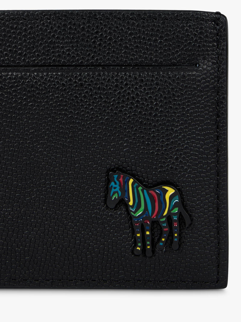 Paul Smith zebra leather card holder black (British brand)