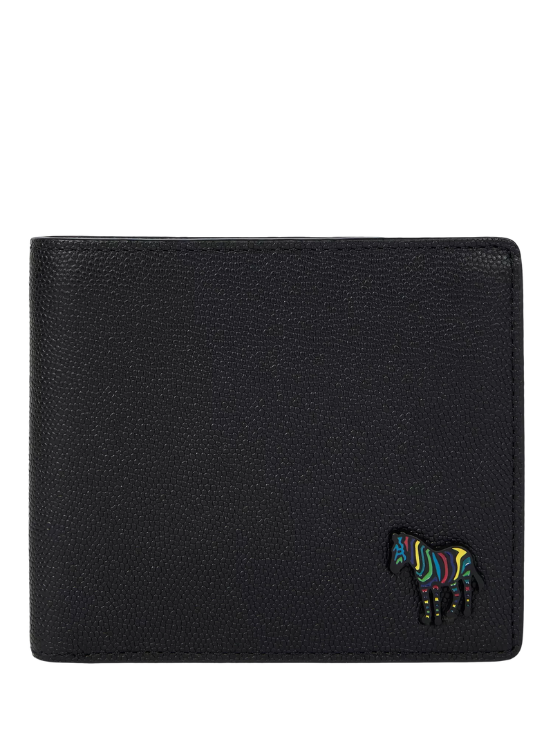 Paul Smith zebra coin pouch leather wallet in black (British brand)