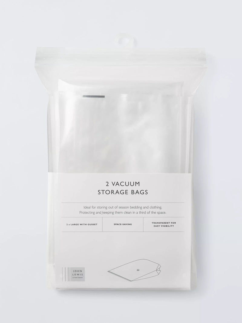 John Lewis vacuum storage bag set, imported from the UK