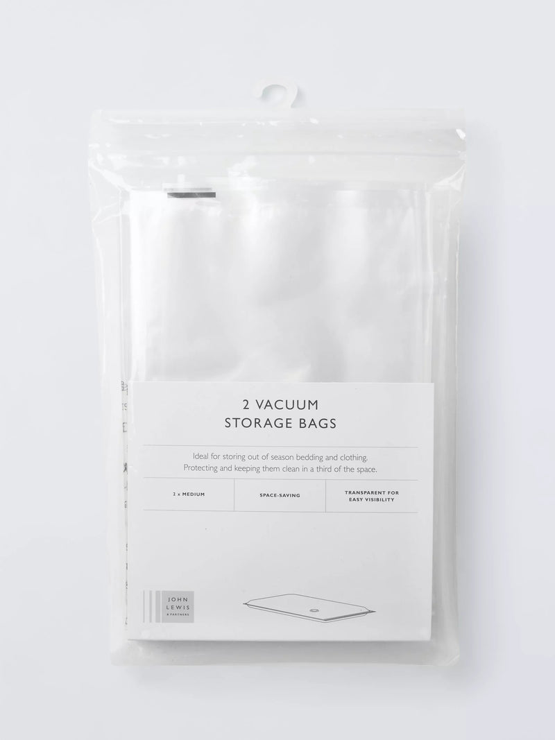 John Lewis Vacuum Storage Bag, Medium, Set of 2