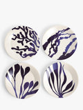 Royal Doulton Pacific porcelain dinner plates blue 23.6cm set of 4, UK version