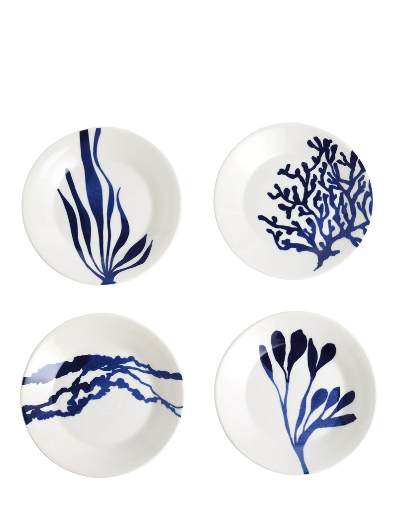 Royal Doulton side plate set blue 16cm, UK version