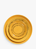 Serax stoneware side plates set of 4 yellow dots 18cm, imported from the UK