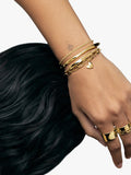 Monica Vinader gold heart charm chain bracelet 20cm, UK version