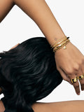 Monica Vinader gold heart charm bracelet S-M - British product