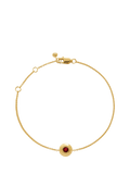 Monica Vinader birthstone gem chain bracelet gold plated - British product