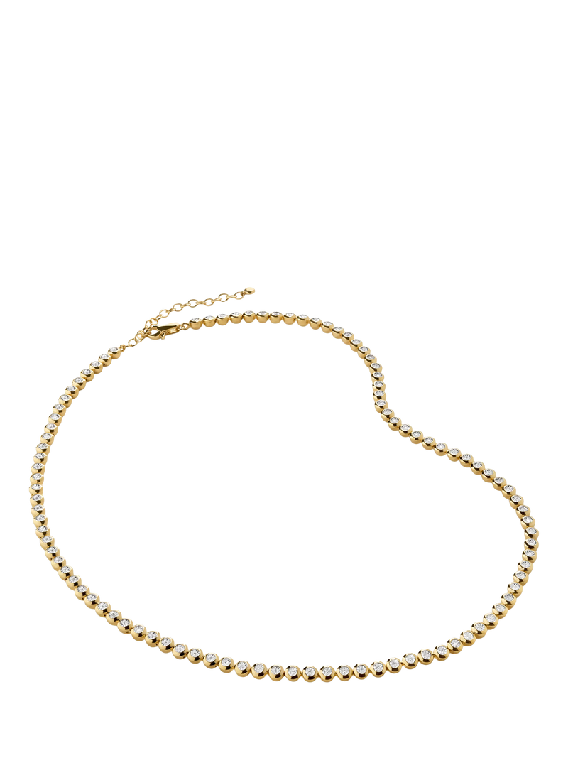 Monica Vinader lab grown diamond collar necklace in gold - British product