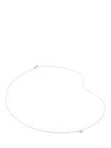 John Lewis Monica Vinader 14ct Solid Gold Solitaire Lab Grown Diamond Pendant Necklace, Gold- Buy online at McGrocer