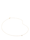 Monica Vinader 14ct gold lab-grown diamond pendant necklace - British product