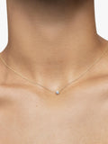 Monica Vinader 14ct gold lab-grown diamond pendant necklace - British product
