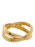 Monica Vinader Heirloom Crossover Stapelring Gold