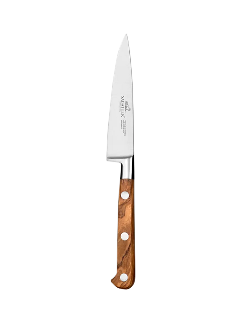 Sabatier paring knife olive wood handle 10cm (British brand)
