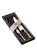 Sabatier 2-piece chef knife set with olive wood handles (British brand)
