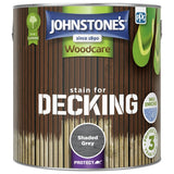 Johnstone's decking woodstain Shaded Grey 2.5L - British product