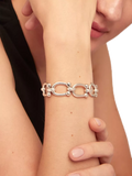 UNOde50 silver link chain bracelet 16cm, imported from the UK