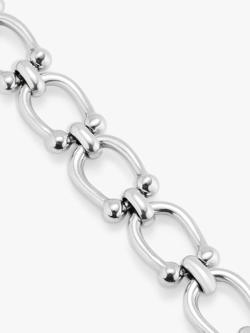 UNOde50 silver link chain bracelet 16cm, imported from the UK