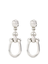 John Lewis UNOde50 Youthful Collection Medium Link Drop Earrings, Silver- Buy online at McGrocer