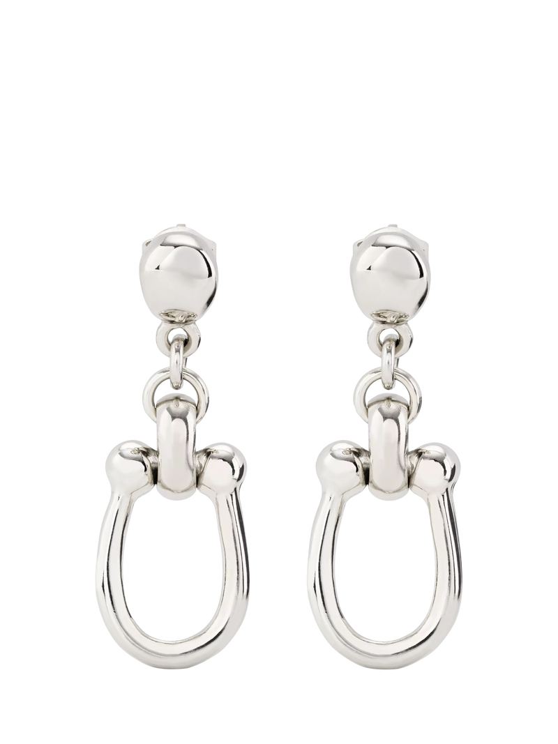 UNOde50 medium link drop earrings silver (British brand)