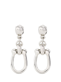 UNOde50 medium link drop earrings silver (British brand)