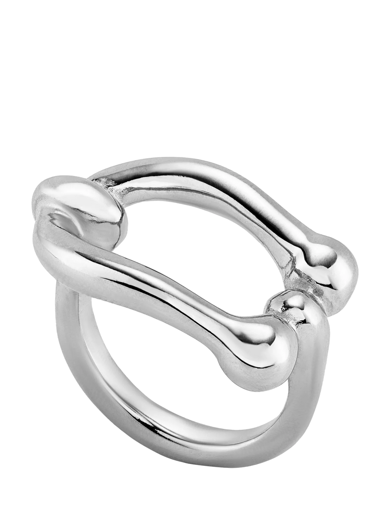 UNOde50 Youthful Link Ring in silver (British brand)