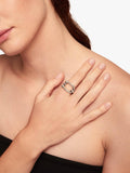 UNOde50 Youthful Link Ring in silver (British brand)